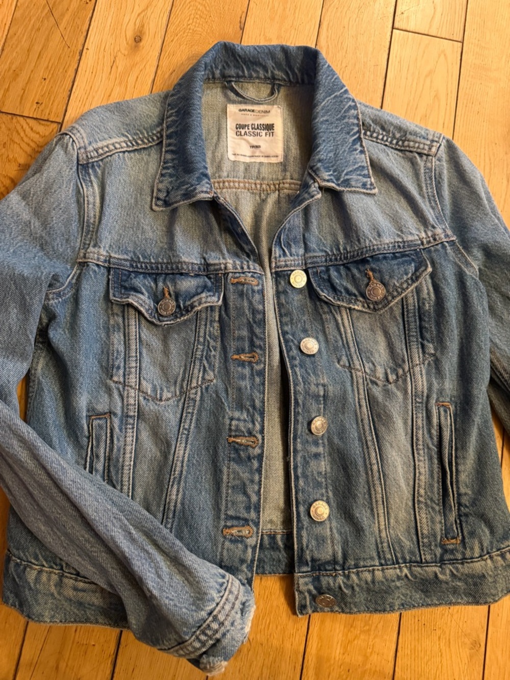Garage Classic Fit Denim Jacket - Light Blue